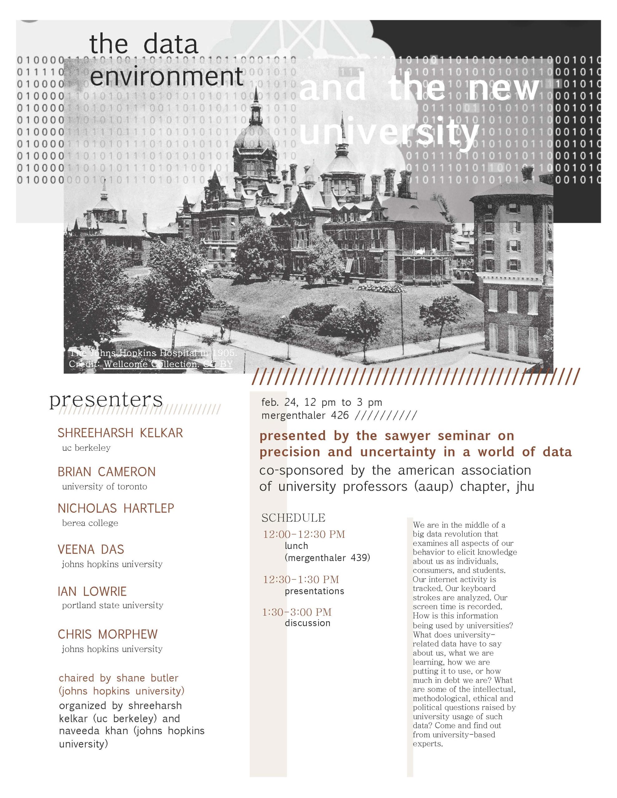 Sawyer Seminar on Precision and Uncertainty in a World of Data Presents