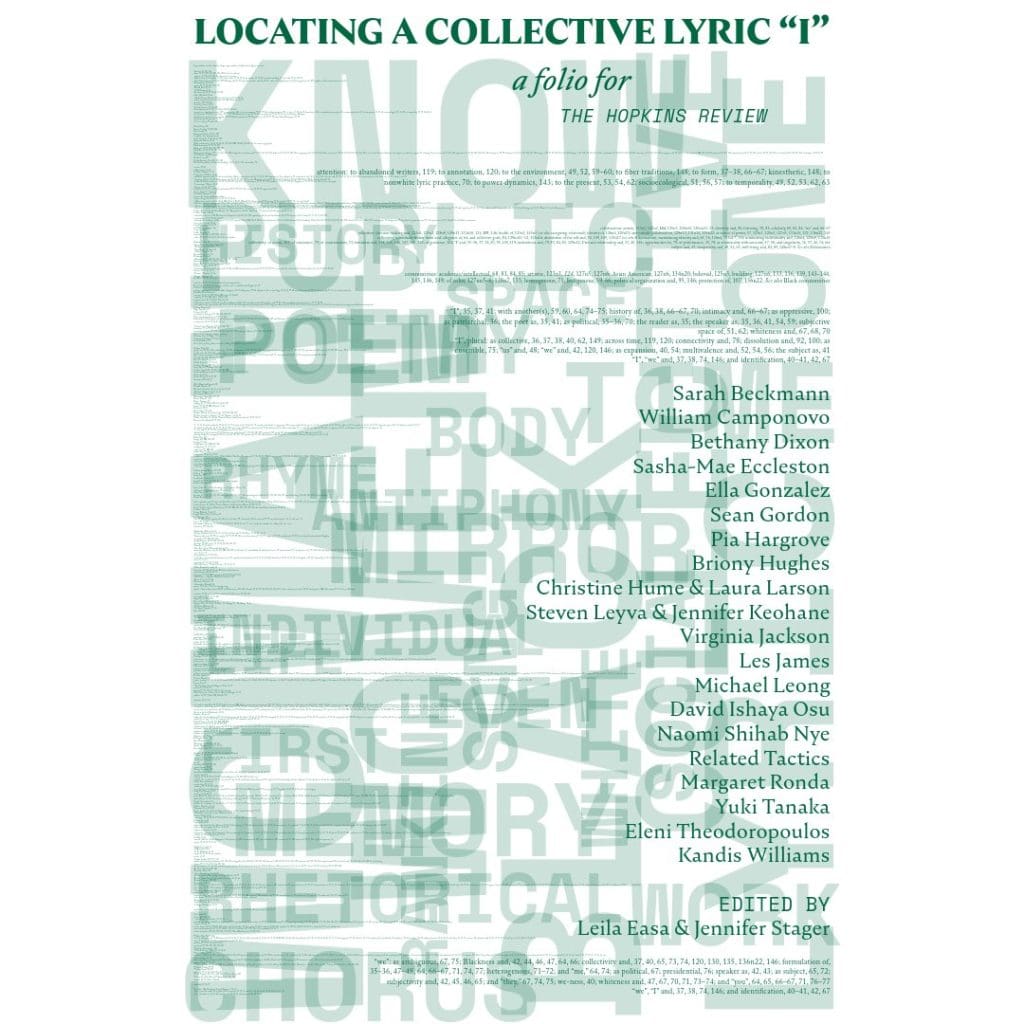 Locating a Collective Lyric I