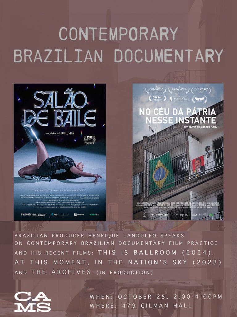 Poster featuring two posters of films by Henrique Landulfo