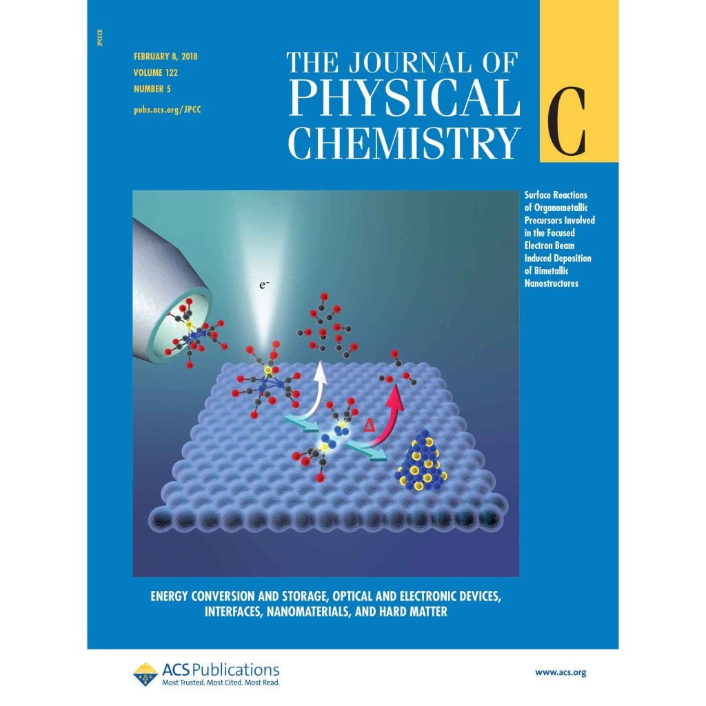 Fairbrother Lab Featured on Cover of Journal of Physical Chemistry C