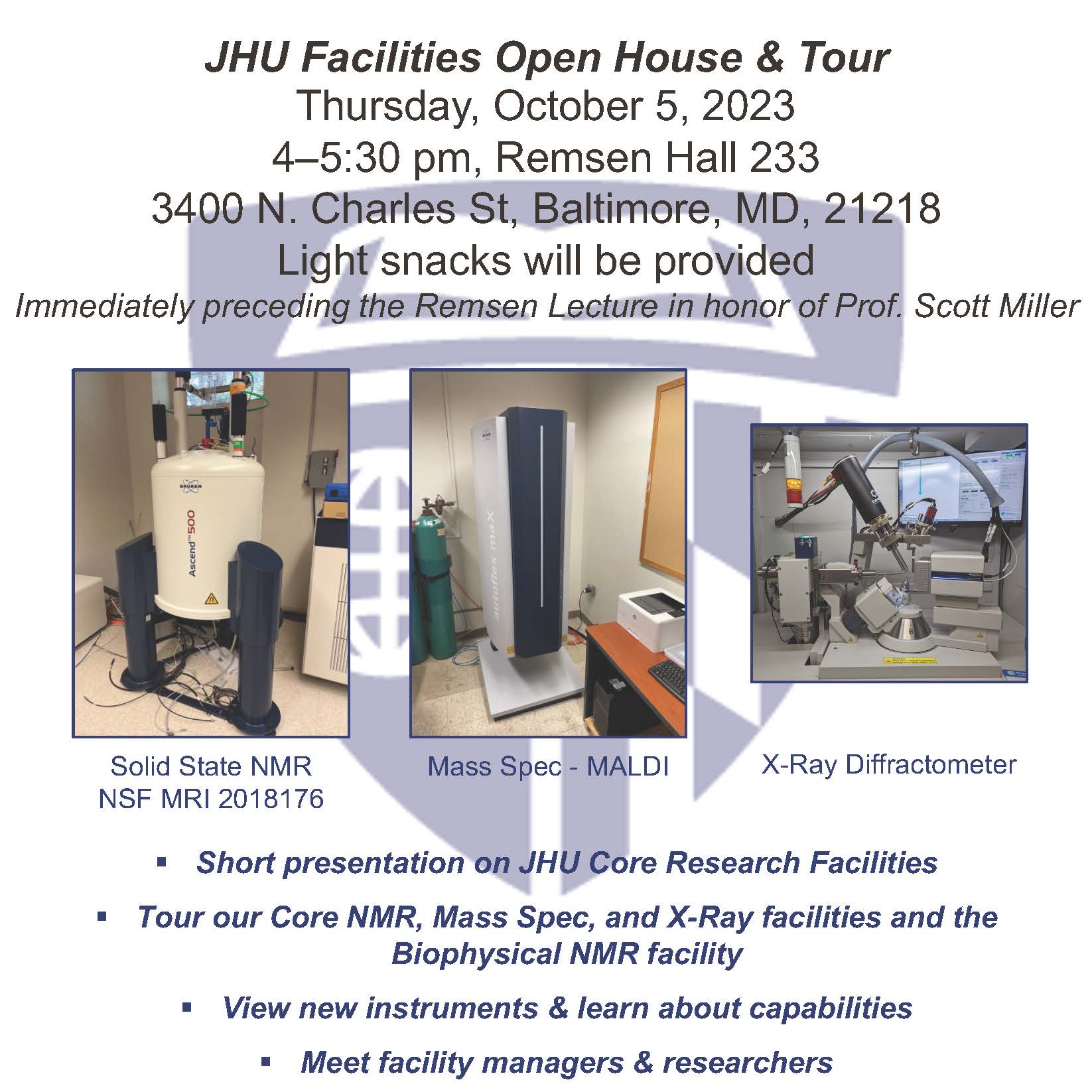 JHU Core Facilities Tour