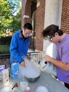 Hopkins Chemistry Club Welcomes Members with Liquid Nitrogen Ice Cream!