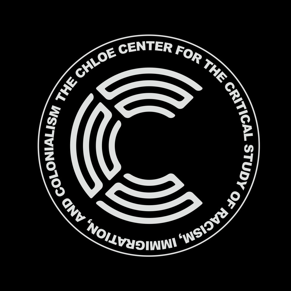 Chloe Center logo, white on black