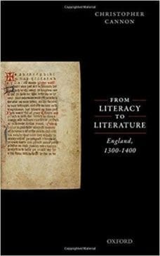 Book Cover art for From Literacy to Literature: England, 1300-1400