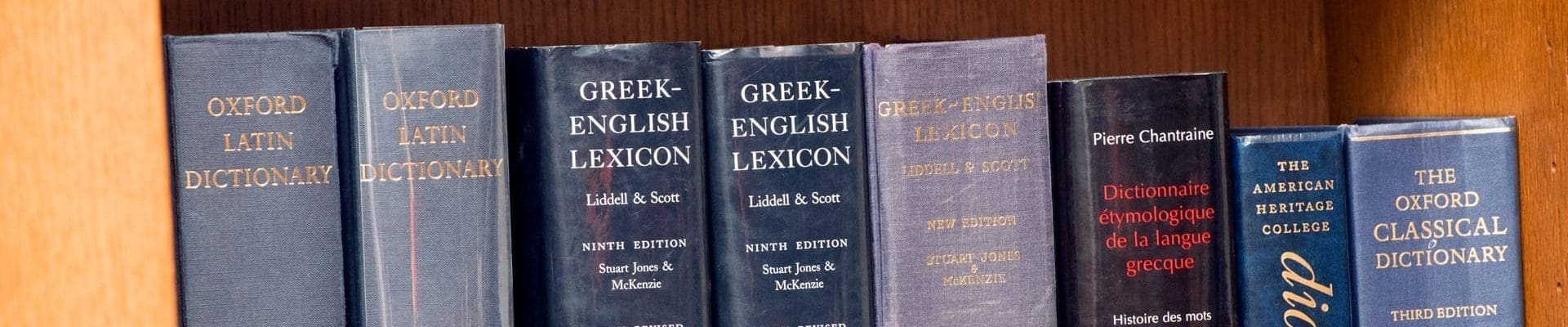 Greek-english and Latin dictionaries