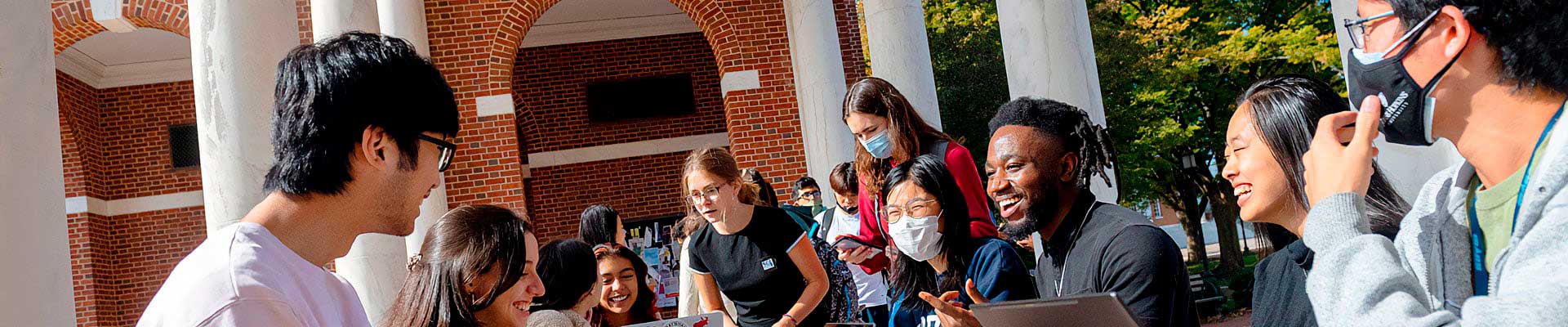 Hero Image of Students on Campus