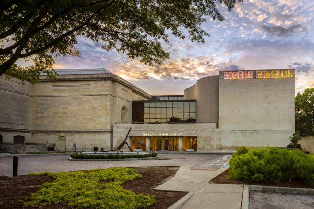 Baltimore Museum of Art from the street view.