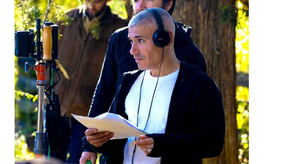 Michael Diliberti on set.