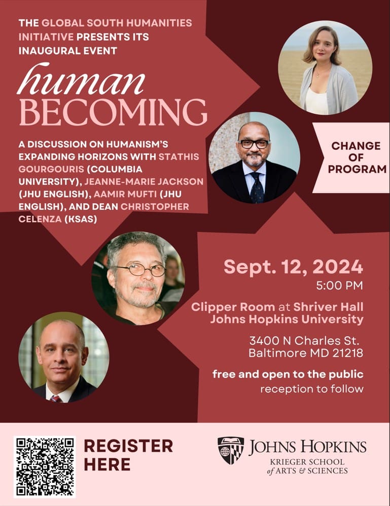 Poster for human becoming event