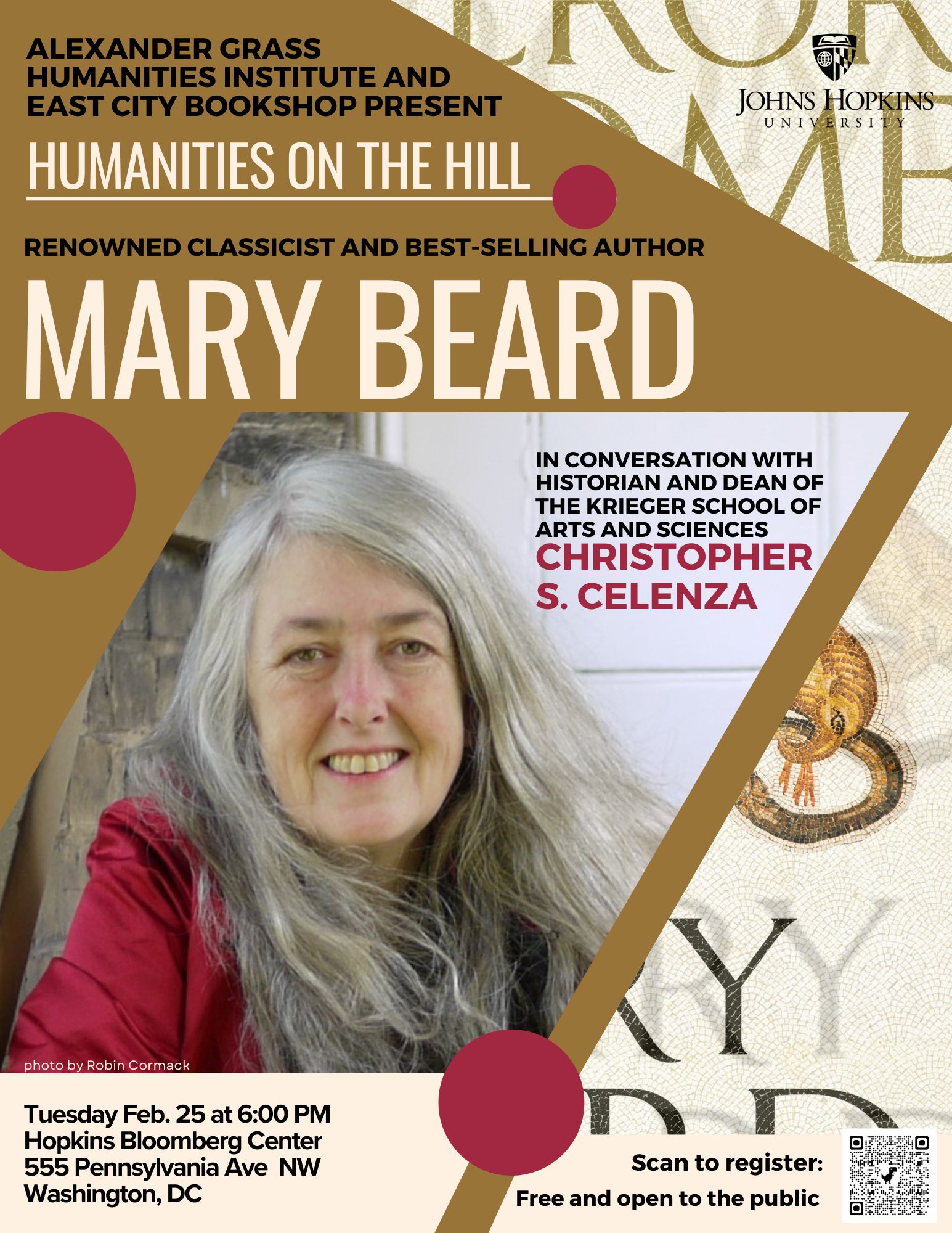 Mary Beard event poster