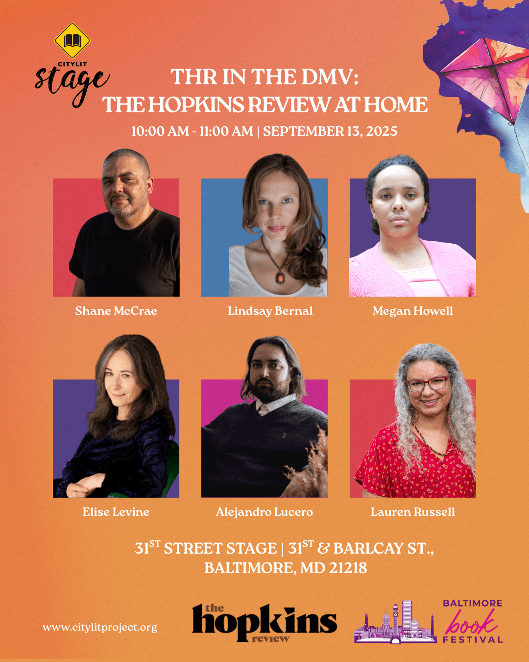 poster of event details and speakers