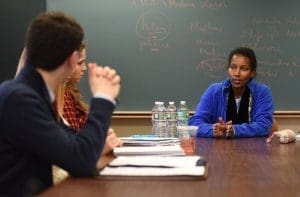 Ayaan Hirsi Ali Visits Homewood Campus