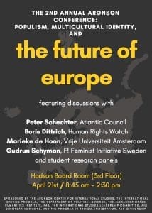 Aronson Conference discusses the future of Europe