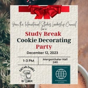 Yum! Cookie Decorating Study Break