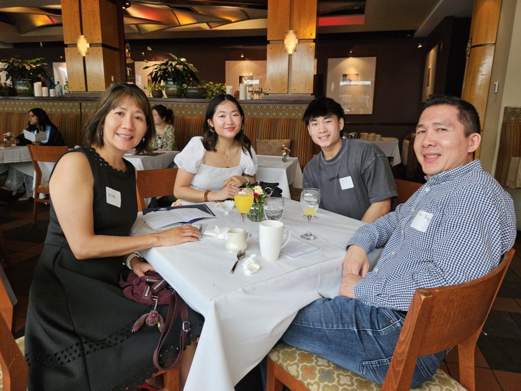 Estelle Yeung and her family.
