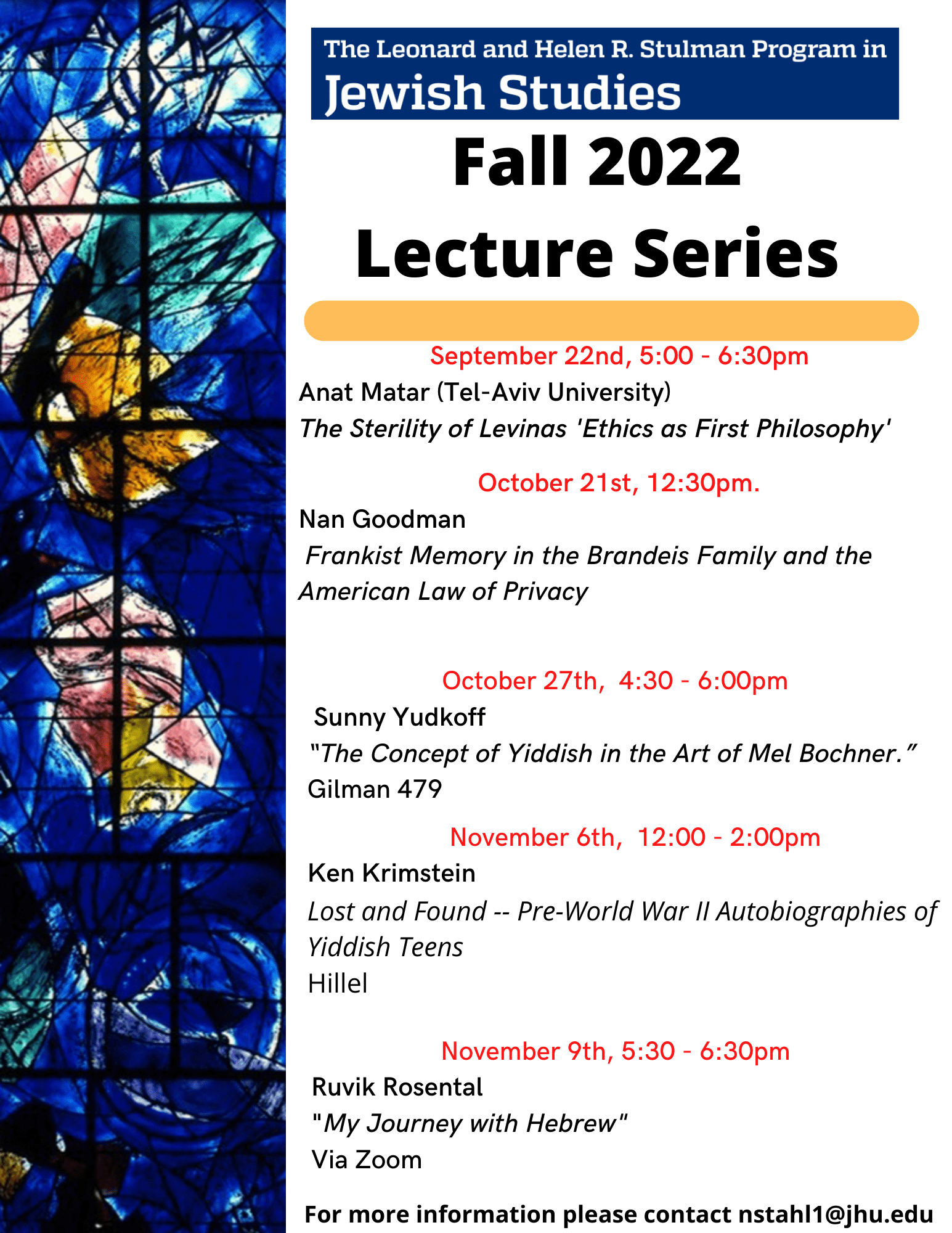 Fall 2022 – Lectures Series