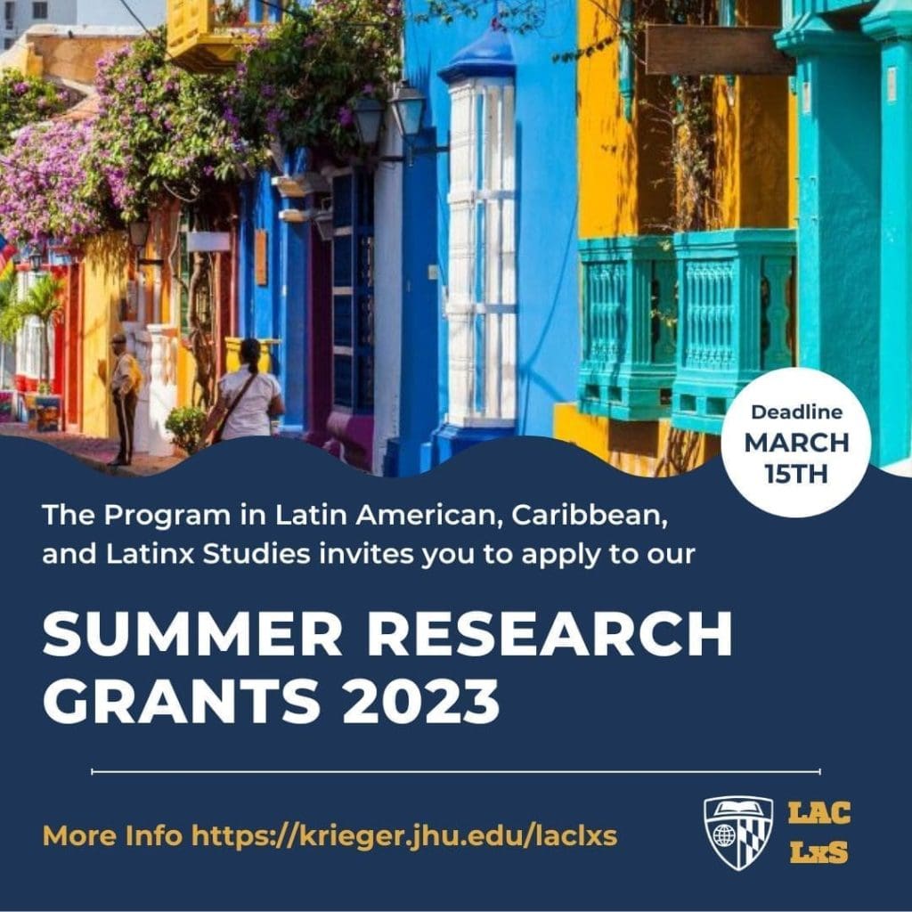 LACLxS Announces Funding Opportunities for Graduate and Undergraduate Students