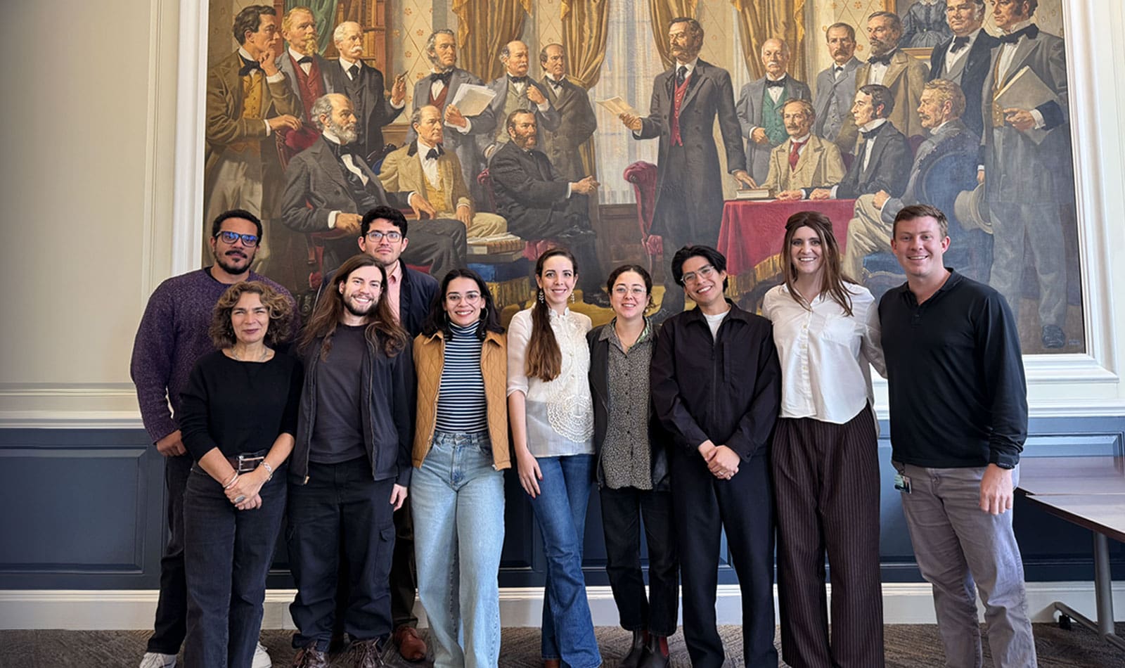 LACLxS graduate summer research symposium at Shiver Hall boardroom.