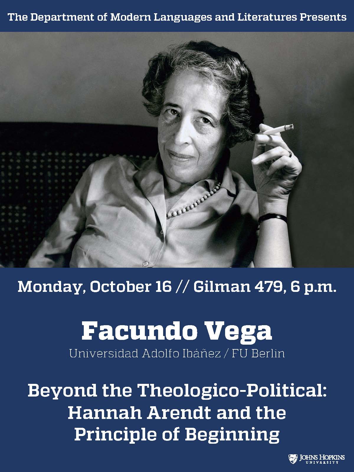 Facundo Vega lecture flyer