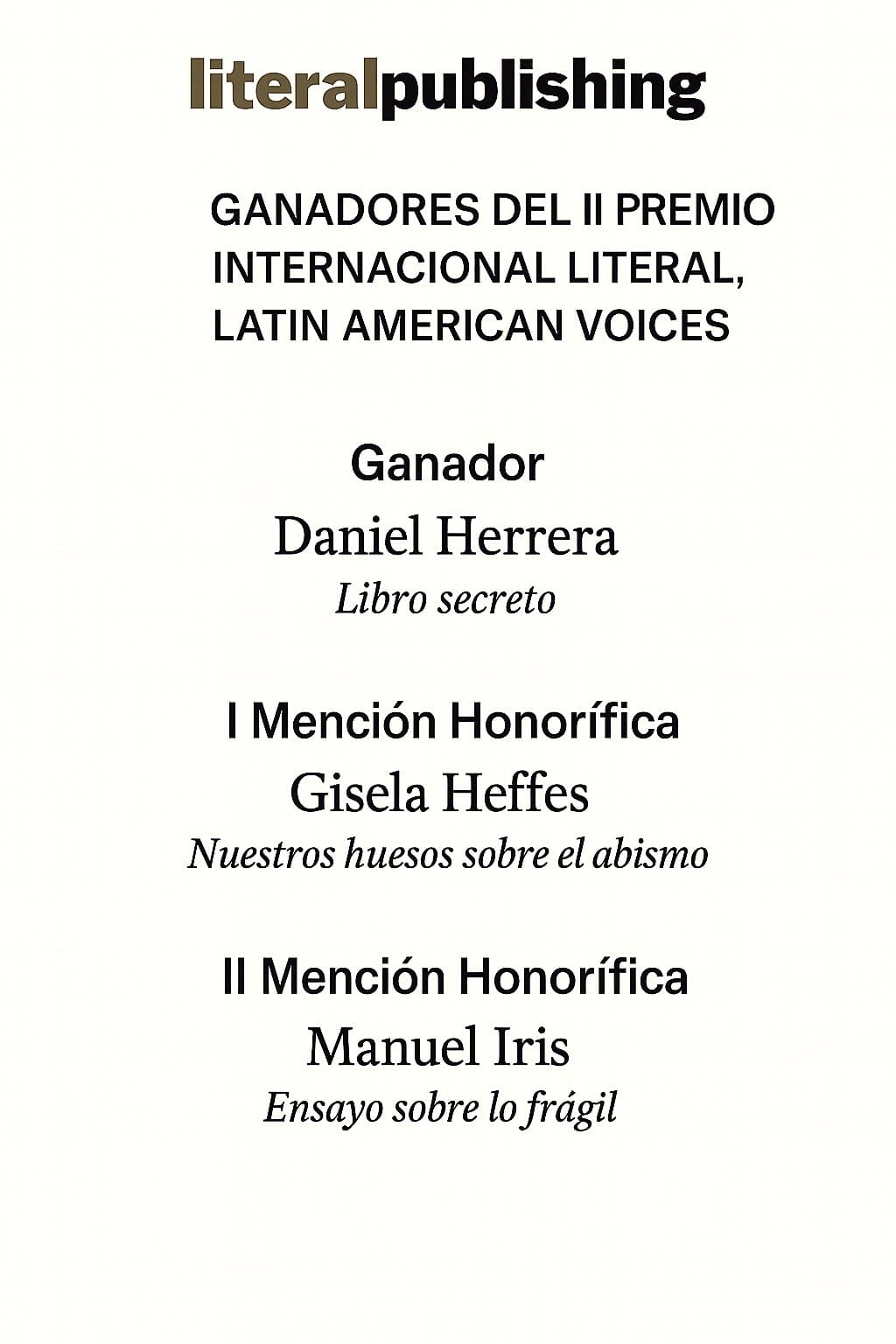 Prof. Gisela Heffes Awarded for Essay Collection