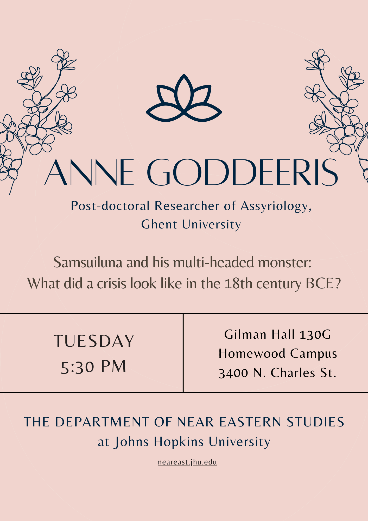 Public Lecture by Dr. Anne Goddeeris of Ghent University