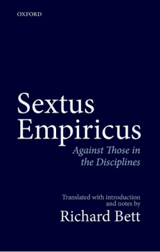 Book Cover art for Sextus Empiricus: Against Those in the Disciplines