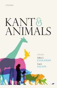 Book Cover art for Kant and Animals