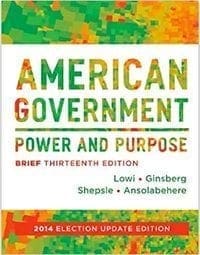 Book Cover art for American Government: Power and Purpose