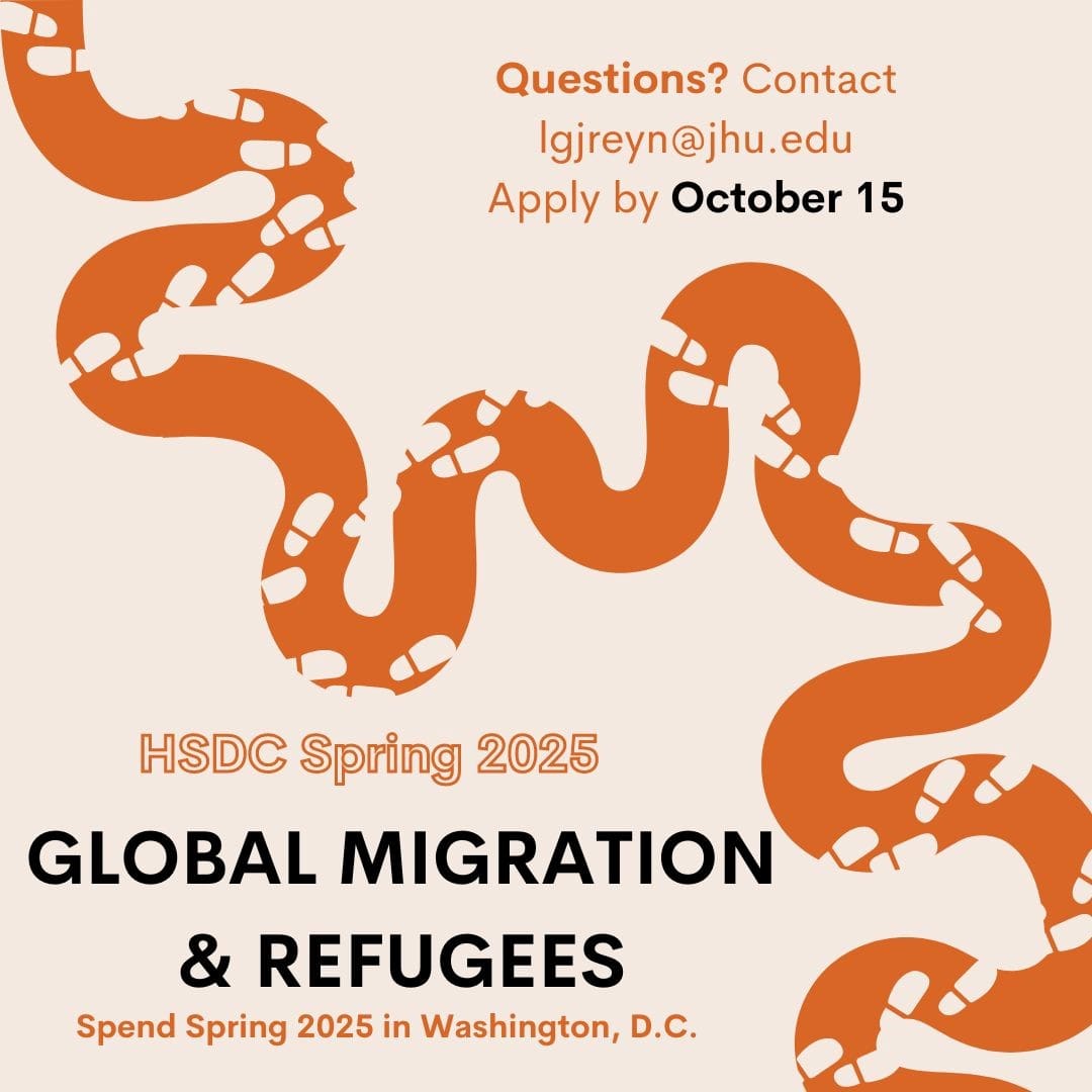 HSDC Spring 2025 Global Migration & Refugees Banner