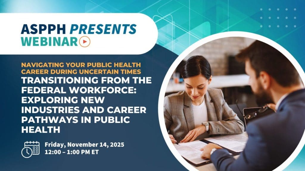 Transitioning-from-the-Federal-Workforce-Exploring-New-Industries-and-Career-Pathways-in-Public-Health Flyer