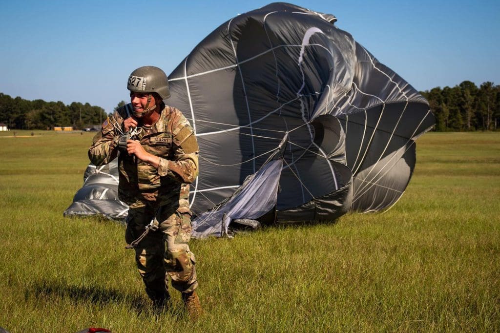 Airborne training at Fort Benning Georgia.  Learn how to jump out of plans.