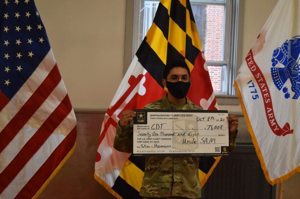 Recent ROTC scholarship recipient. 