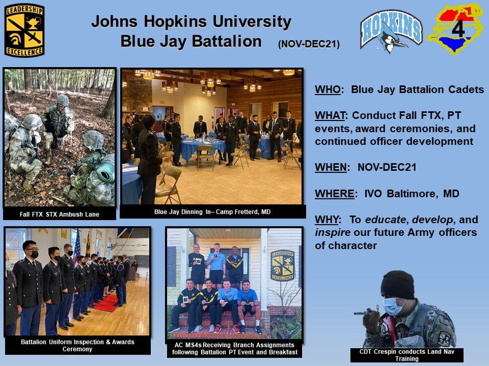 JHU ROTC highlights NOV-DEC.