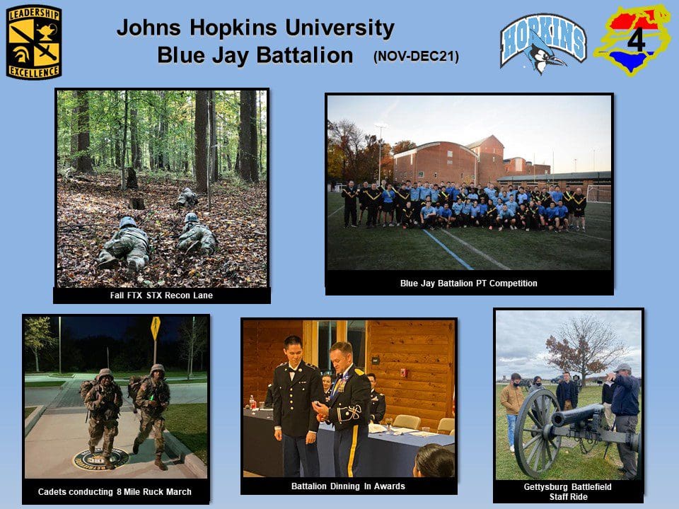 JHU ROTC highlights NOV-DEC 21.