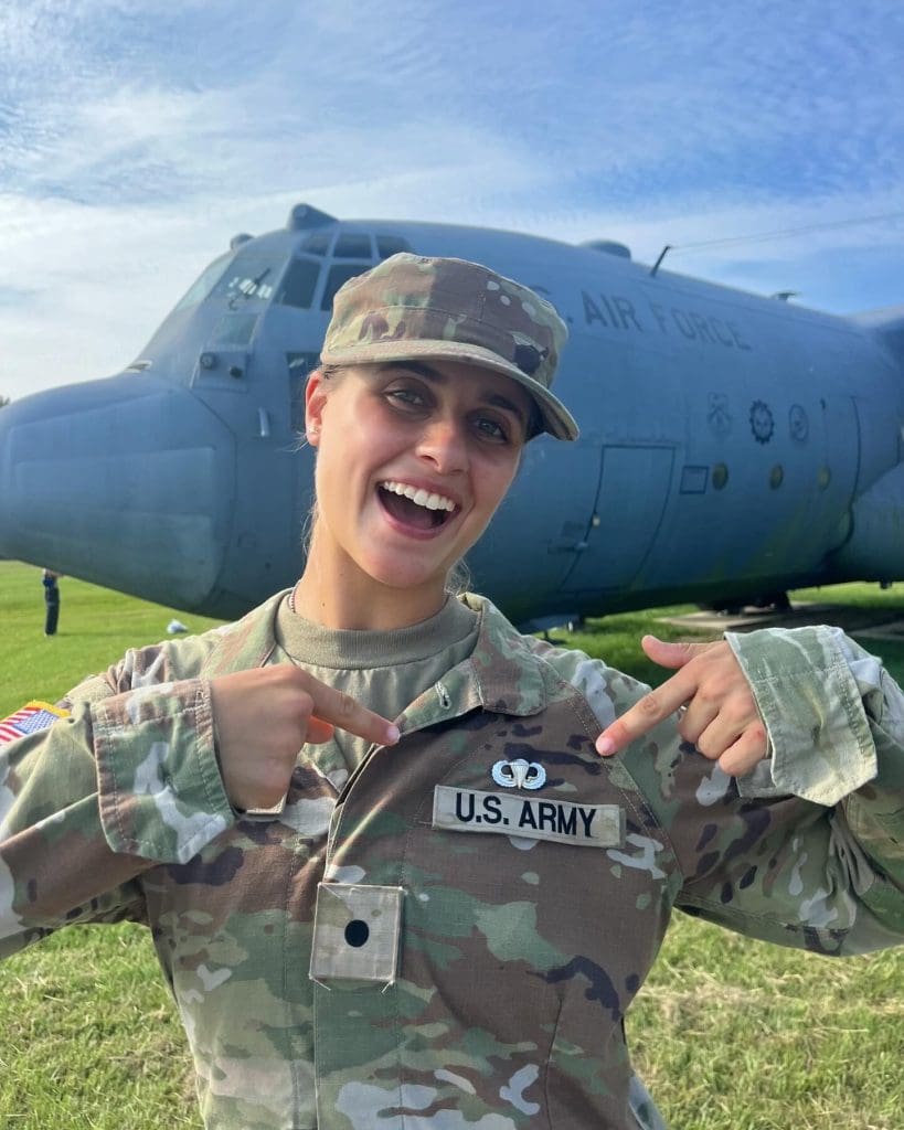 Cadet with Airborne Pin