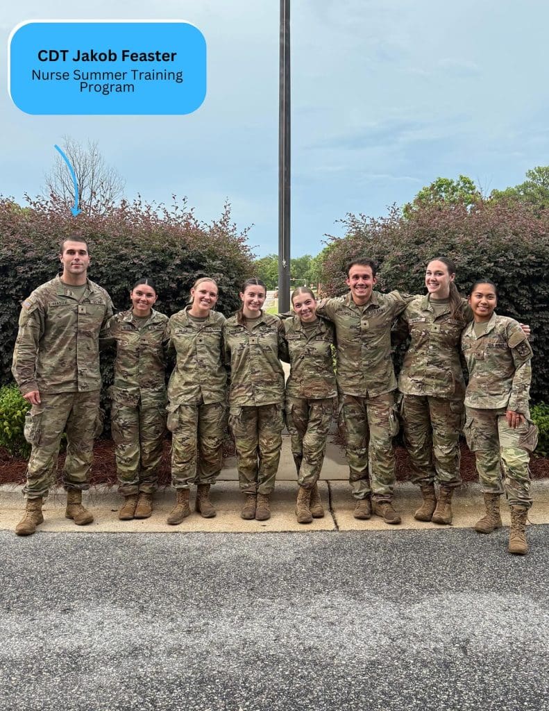 Cadet Feaster at Nurse Summer Training Program