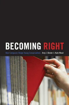 Book Cover art for Becoming Right: How Campuses Shape Young Conservatives