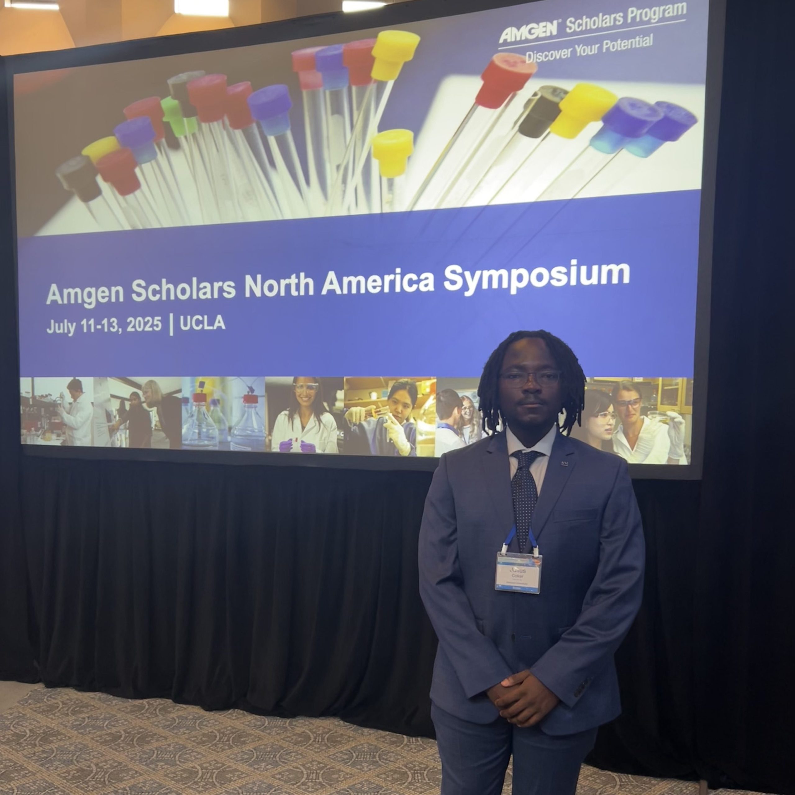 Julius Coker at the Amgen Scholars North America Symposium