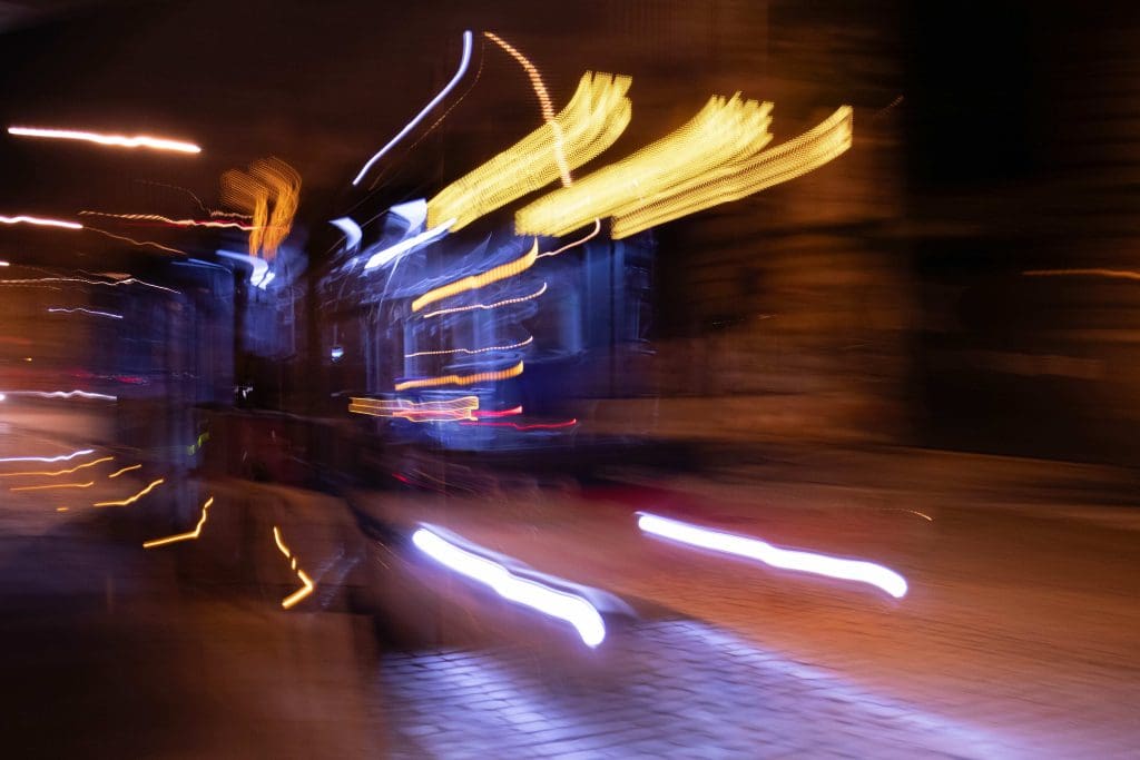 blurred images of light