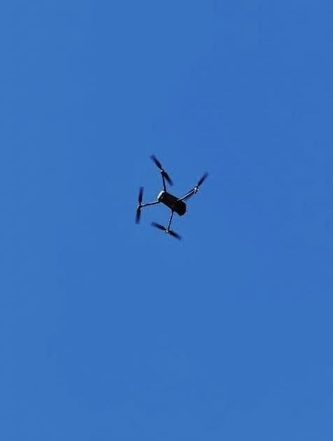 drone in the sky