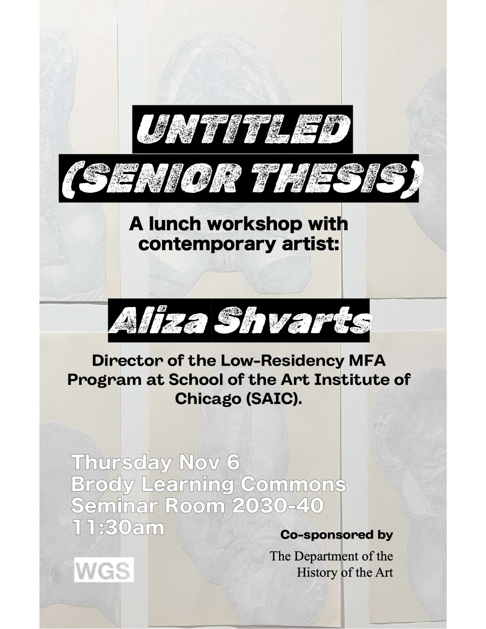 Untitled Senior Thesis poster