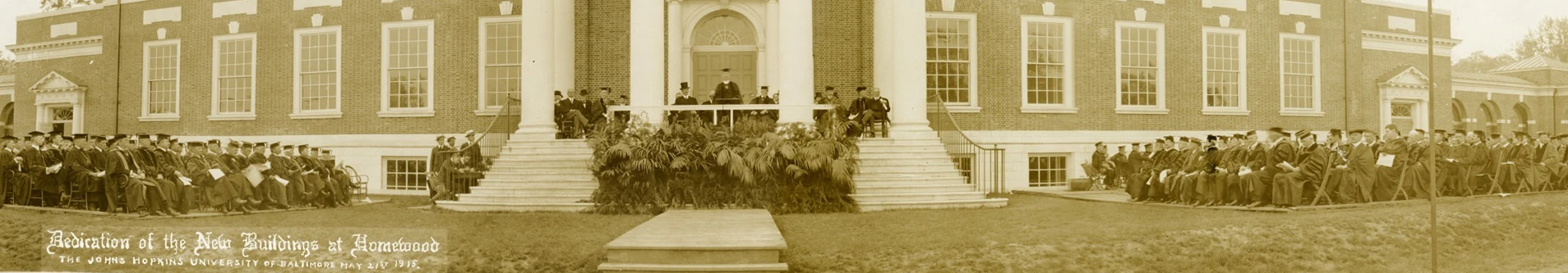 Dedication of Gilman Hall in 1915.