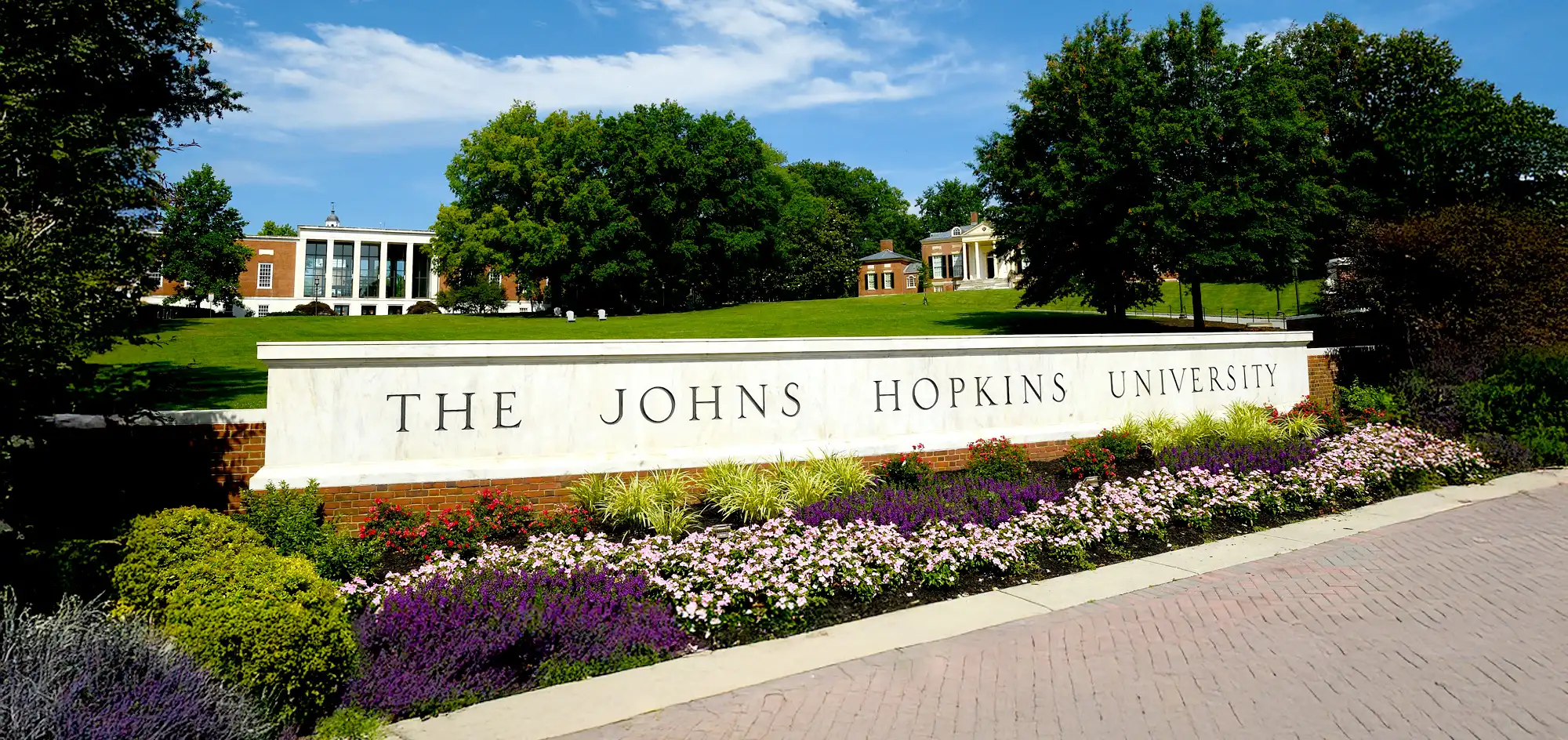 JHU wall entrance on North Charles Street