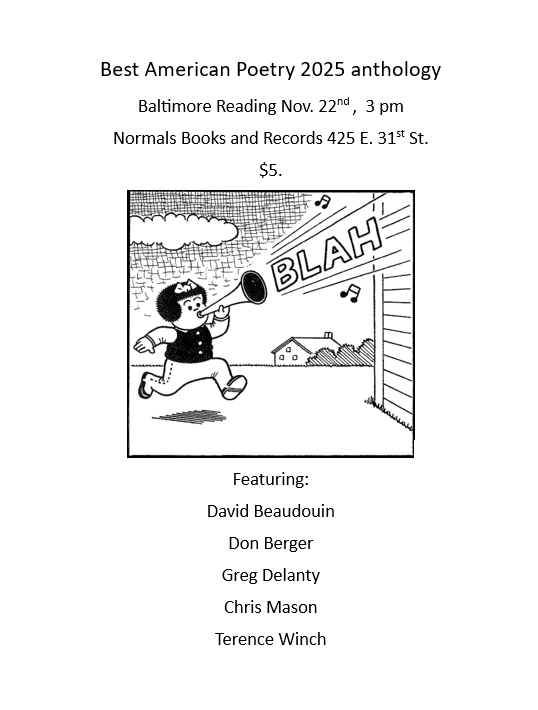 Poetry reading flyer