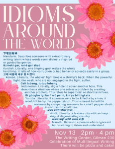 Idioms Poster Floral Final