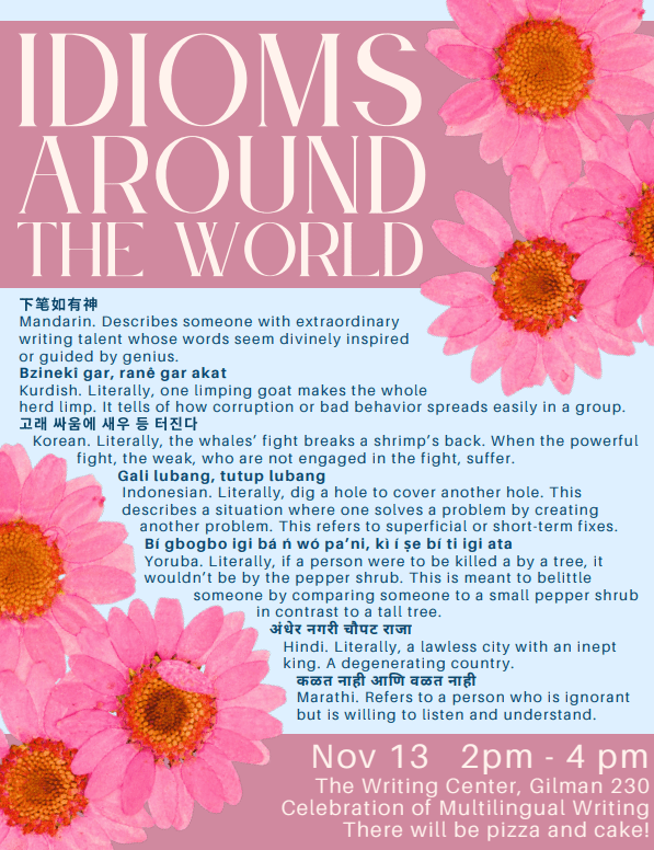 Idioms Poster Floral Final