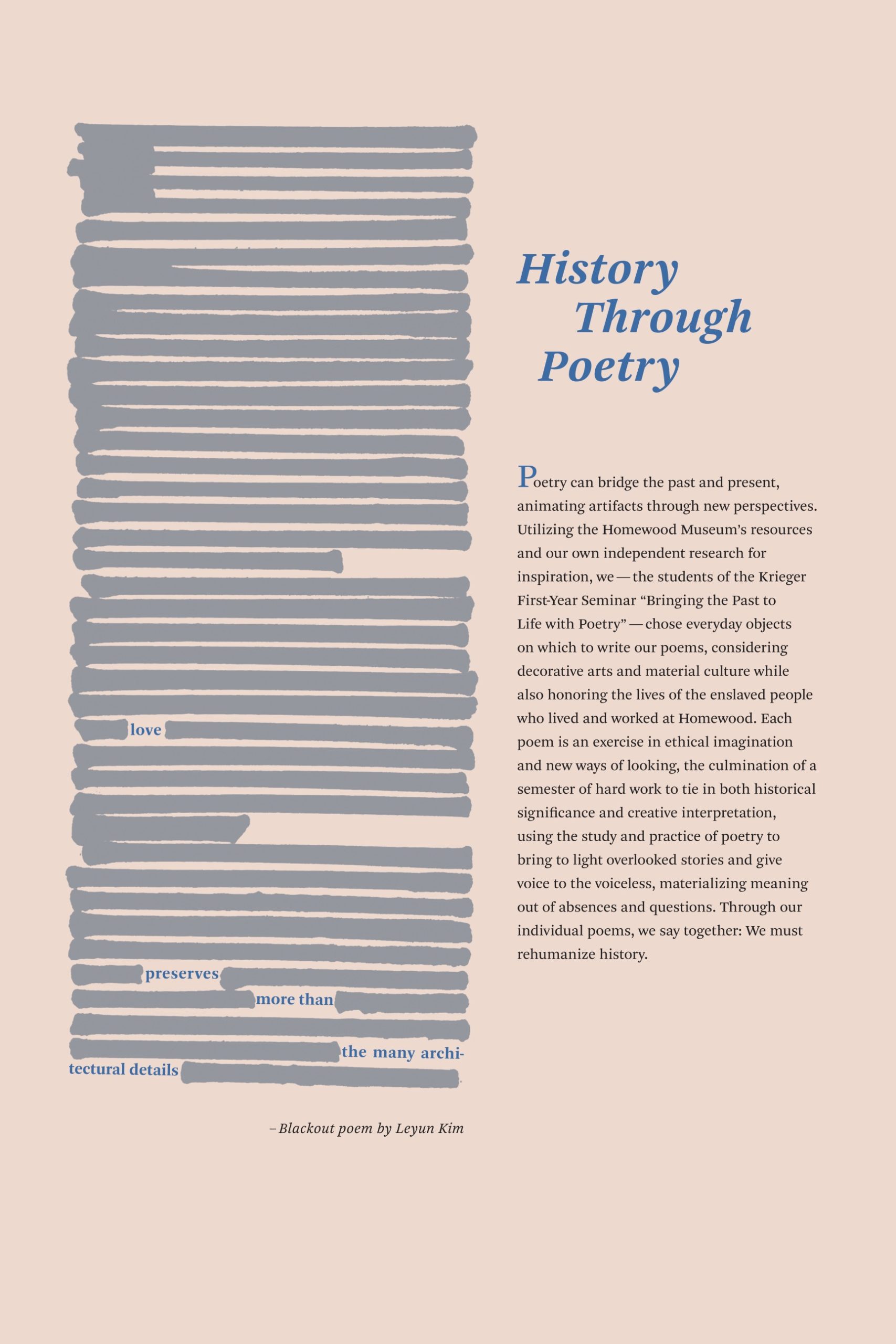 History Through Poetry